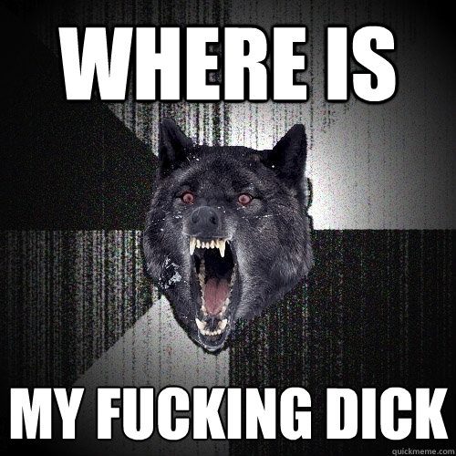 where is my fucking dick  Insanity Wolf