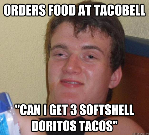 orders food at tacobell 