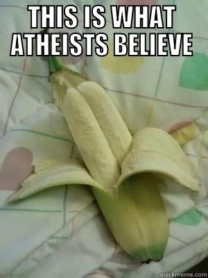 atheist banana - THIS IS WHAT ATHEISTS BELIEVE  Misc