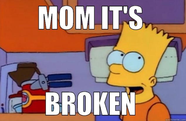 Broken Link Bart - MOM IT'S BROKEN Misc