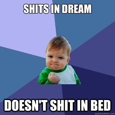 Shits in dream Doesn't shit in bed - Shits in dream Doesn't shit in bed  Success Kid