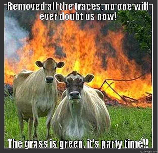 Life is a cow - REMOVED ALL THE TRACES, NO ONE WILL EVER DOUBT US NOW! THE GRASS IS GREEN, IT'S PARTY TIME!! Evil cows