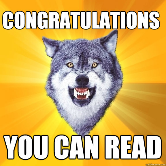 Congratulations You can read  Courage Wolf