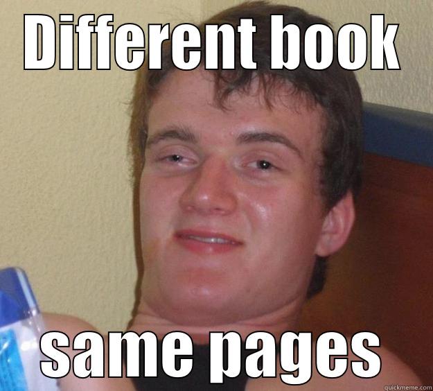 DIFFERENT BOOK SAME PAGES 10 Guy