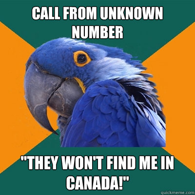 Call from unknown number 