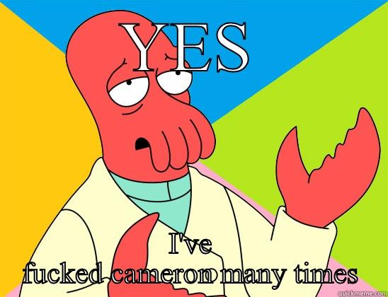 YES I'VE FUCKED CAMERON MANY TIMES Futurama Zoidberg 