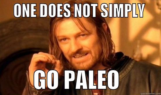   ONE DOES NOT SIMPLY            GO PALEO          Boromir