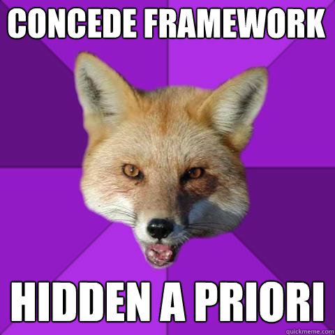 Concede framework hidden a priori  Forensics Fox