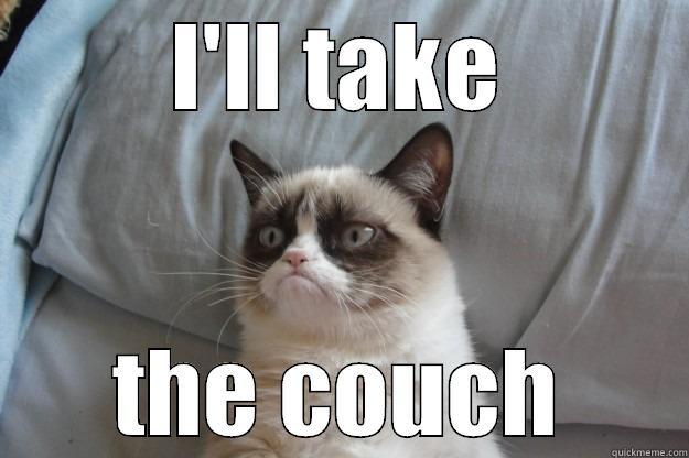 I'LL TAKE THE COUCH Grumpy Cat