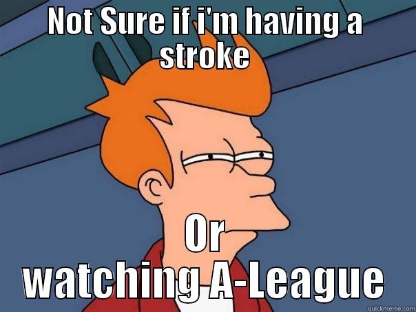 NOT SURE IF I'M HAVING A STROKE OR WATCHING A-LEAGUE Futurama Fry