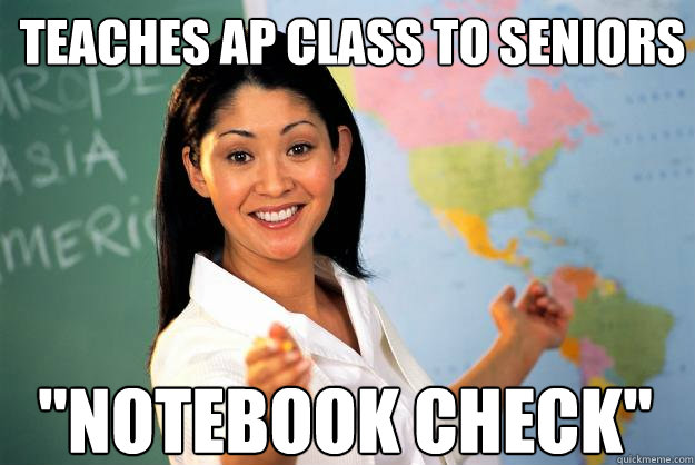 Teaches AP class to Seniors 