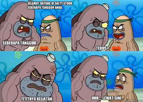 selamat datang di salty stoon seberapa tangguh anda seberapa tangguh gw? terus? tititnya keliatan uhh.... lewat sini  Salty