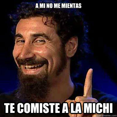 A mi no me mientas TE COMISTE A LA MICHI  sERJ TANKIAN