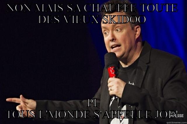 NON MAIS SA CHAUFFE TOUTE DES VIEUX SKIDOO PI TOUS L'MONDE S'APPELLE JOE! Misc