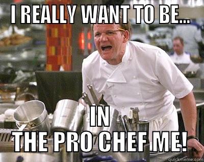 I REALLY WANT TO BE... IN THE PRO CHEF ME! Chef Ramsay