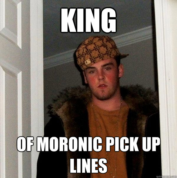 king of moronic pick up lines  Scumbag Steve