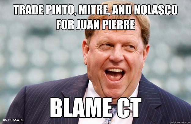 Trade Pinto, Mitre, and Nolasco for Juan Pierre Blame CT - Trade Pinto, Mitre, and Nolasco for Juan Pierre Blame CT  BlameCT