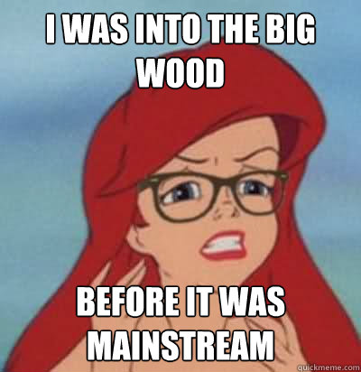 I Was Into The Big Wood Before It Was Mainstream  Hipster Ariel