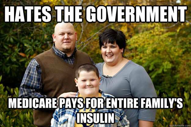 HATES THE GOVERNMENT MEDICARE PAYS FOR ENTIRE FAMILY'S INSULIN  Happy American Family