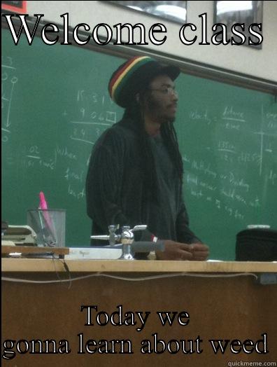 WELCOME CLASS  TODAY WE GONNA LEARN ABOUT WEED Rasta Science Teacher