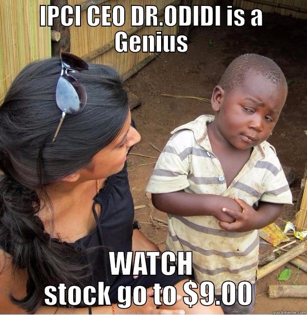 IPCI CEO DR.ODIDI IS A GENIUS WATCH STOCK GO TO $9.00  Skeptical Third World Kid