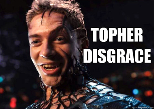 TOPHER 
DISGRACE  Topher Grace in Spider-man 3