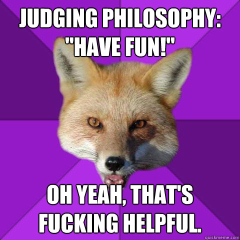 Judging philosophy: 