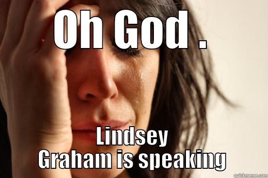 The Lindsey Effect  - OH GOD . LINDSEY GRAHAM IS SPEAKING First World Problems