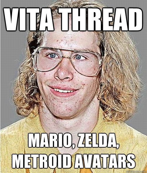 VITA THREAD MARIO, ZELDA, METROID AVATARS  NeoGAF Asshole