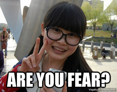  Are you fear?  Chinese girl Rainy