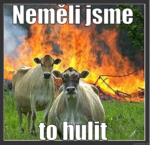 NEMĚLI JSME TO HULIT Evil cows