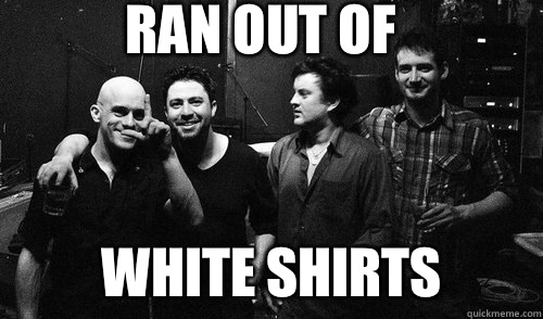 Ran out of White shirts  