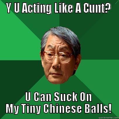 Chinese balls - Y U ACTING LIKE A CUNT? U CAN SUCK ON MY TINY CHINESE BALLS! High Expectations Asian Father