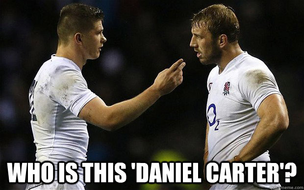  Who is this 'Daniel Carter'?  -  Who is this 'Daniel Carter'?   Owen Farrell