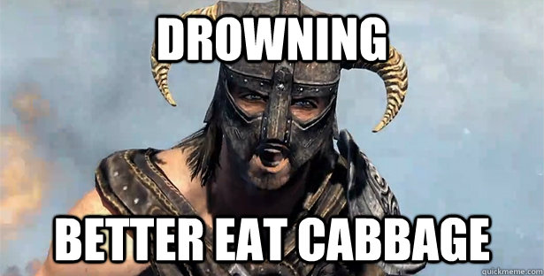 Drowning Better Eat Cabbage  