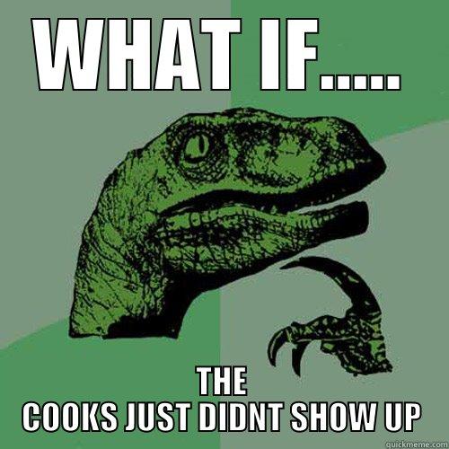 WHAT IF..... THE COOKS JUST DIDNT SHOW UP Philosoraptor