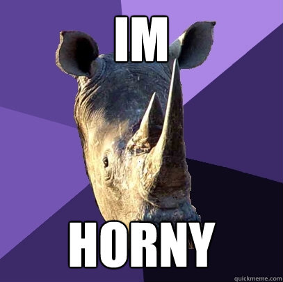 IM HORNY  Sexually Oblivious Rhino