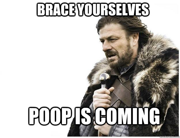 Brace yourselves Poop is coming  Imminent Ned