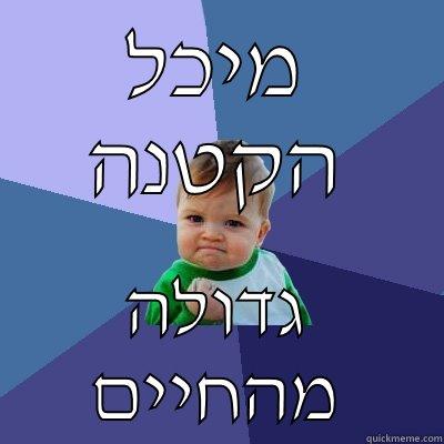 מיכל הקטנה גדולה מהחיים - מיכל הקטנה גדולה מהחיים Success Kid