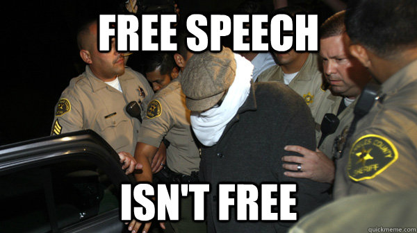 Free speech Isn't free  Defend the Constitution