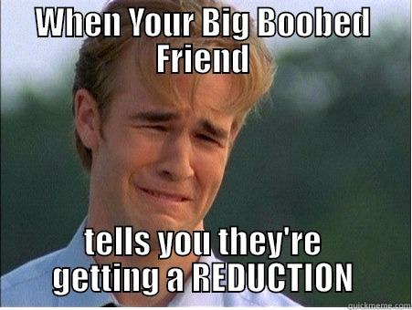 WHEN YOUR BIG BOOBED FRIEND TELLS YOU THEY'RE GETTING A REDUCTION 1990s Problems