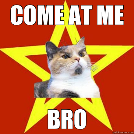 COME AT ME BRO  Lenin Cat