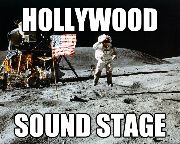 HOLLYWOOD SOUND STAGE  Unimpressed Astronaut