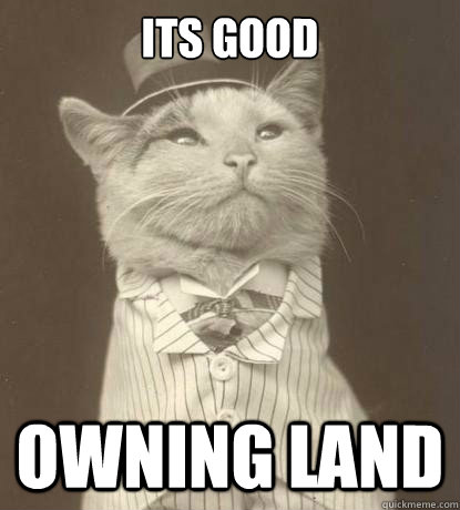 its good owning land  Aristocat