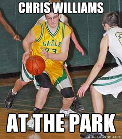 chris williams at the park  