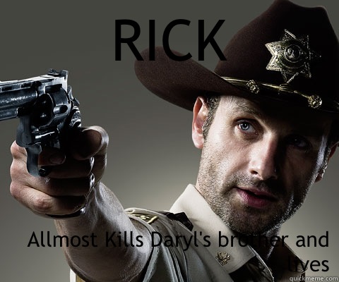 RICK Allmost Kills Daryl's brother and lives - RICK Allmost Kills Daryl's brother and lives  Rick Grimes Walking Dead