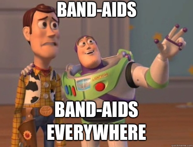 Band-Aids Band-Aids everywhere - Band-Aids Band-Aids everywhere  Toy Story