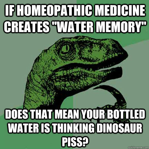 If homeopathic medicine creates 