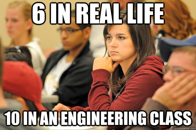 6 in real life 10 in an engineering class - 6 in real life 10 in an engineering class  Misc