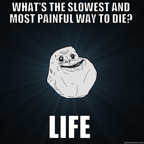 WHAT'S THE SLOWEST AND MOST PAINFUL WAY TO DIE? LIFE Forever Alone